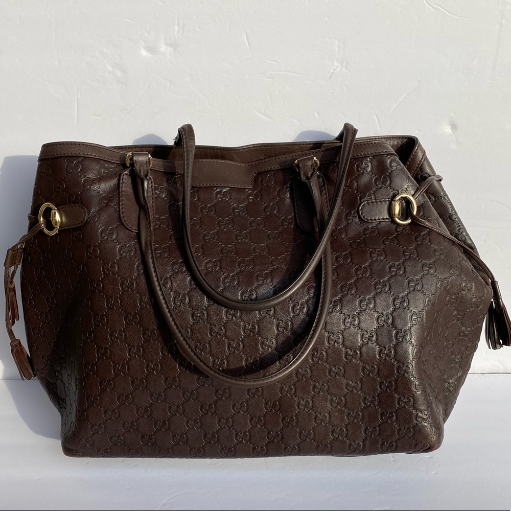 *SOLD* Gucci Guccissima Leather Tote Handbag - Picture 13 of 13